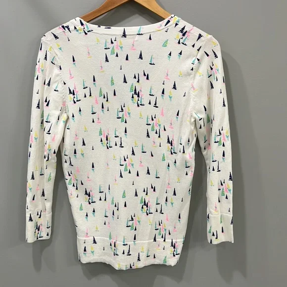 NWOT Merona sailboat print cardigan - Picture 3 of 6